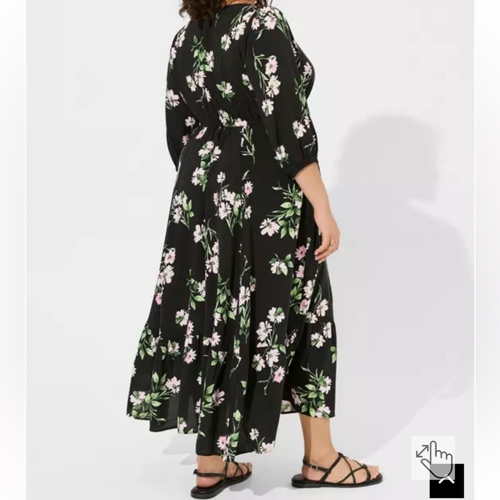 Maxi Challis Tiered V-Neck Dress - Picture 3 of 5